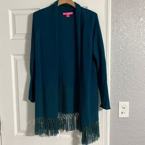 Tatum cardigan in Inky Tidal